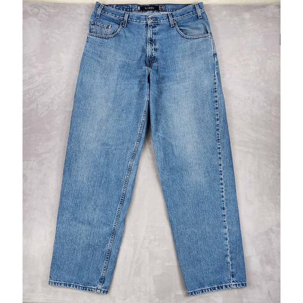 Vintage Levis SilverTab Baggy Jeans Mens 36x34 Medium Wash Blue 44570 90s